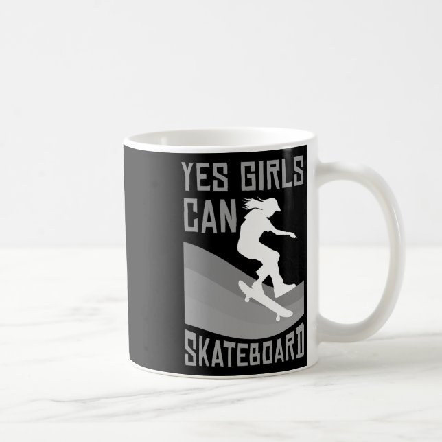Mug Funny Skateboard Gift For Girls Kids Skateboarding (Droite)