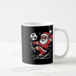 Mug Funny Soccer Santa 67 Meme Noël Xmas Pyjamas