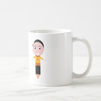 Mug Funny Study Buddy - Design de caractères crayon