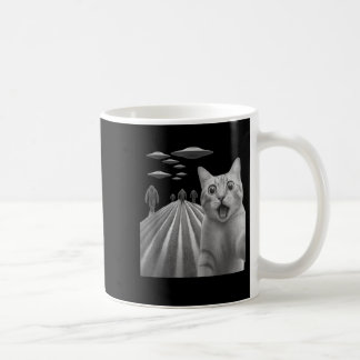 Mug Funny Surpris Selfie Chat Peur Avec Le Pied De Feu