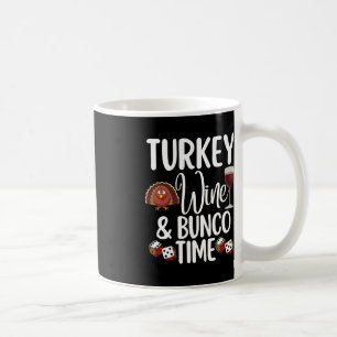 Mug Funny Thanksgiving Fall Humour Turquie Vin et Bunc
