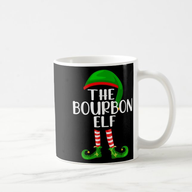 Mug Funny The Bourbon Elf Matching Family Christmas  (Droite)