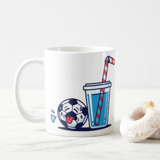 Mug Funny Thirsty Soccer Ball Needing Cold Water Drink