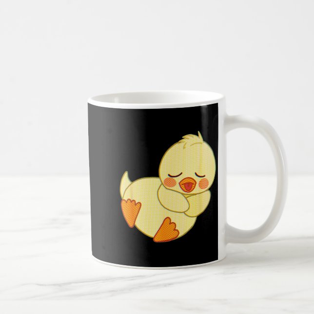 Mug Funny Tired As Duck I Love Cute Ducklings Quote Gi (Droite)