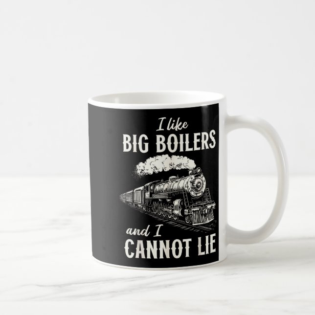 Mug Funny Train Big Boilers Steam Locomotive Freight  (Droite)