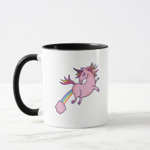 Mug Funny Unicorn Farting Rainbows Cartoon Cute Gag
