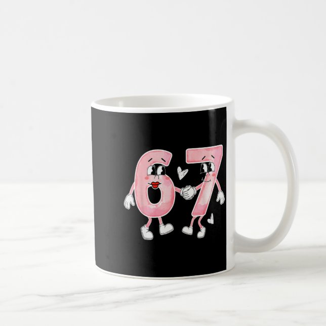 Mug Funny Valentine's Day 6 7 Six Seven Meme Valentine (Droite)