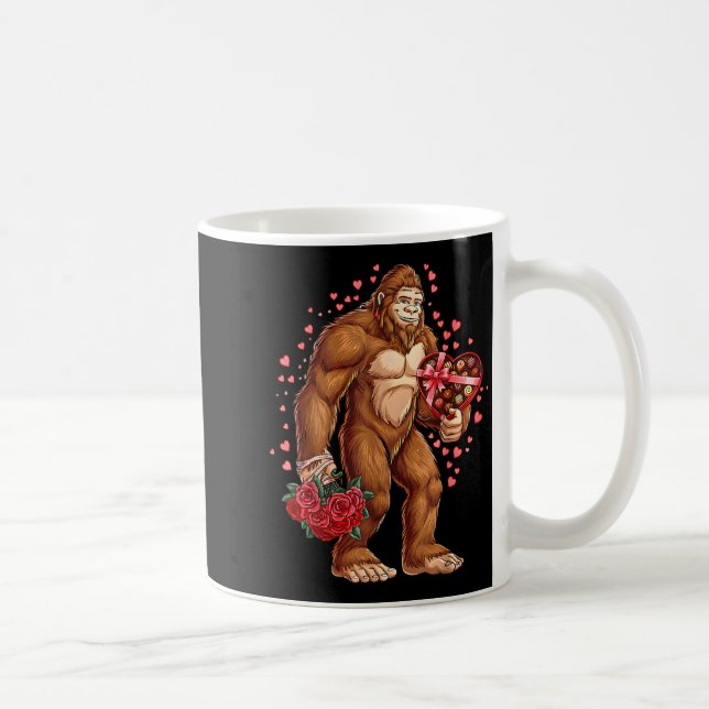 Mug Funny Valentines Day Bigfoot Heart Love Sasquatch  (Droite)
