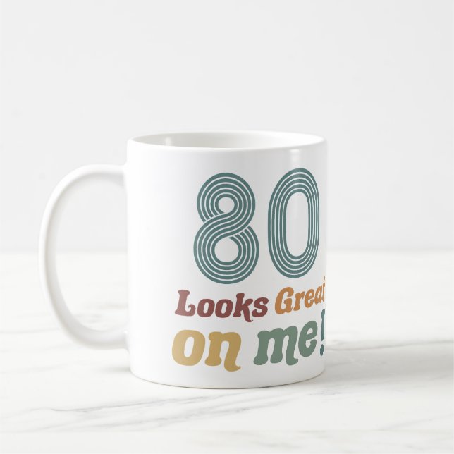 Mug Funny Vintage 80e anniversaire (Gauche)