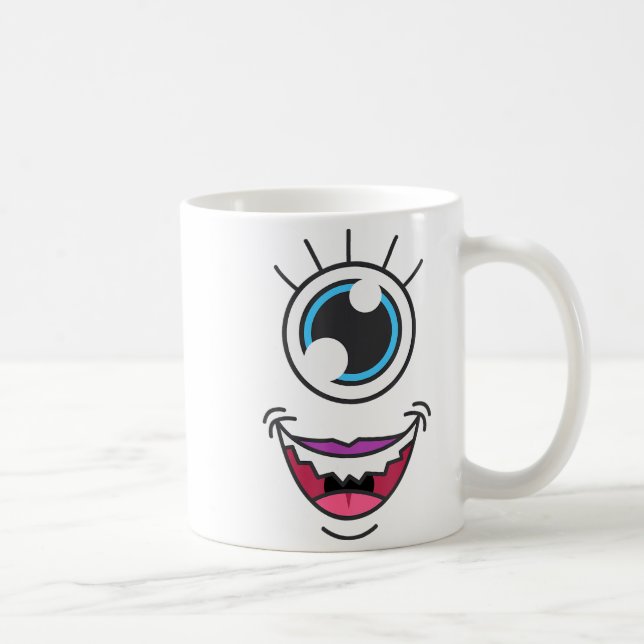 Mug Funny Y Monster Eyeball Face Halloween  (Droite)