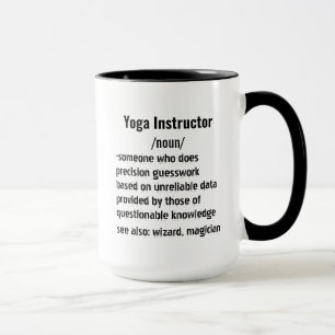 Mug Funny Yoga Instructeur Définition cadeaux