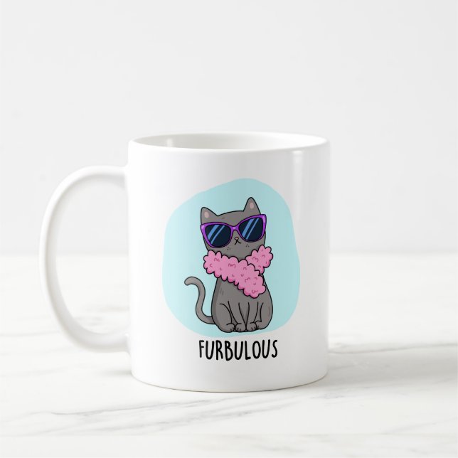 Mug Furbulant Funny Élégant jeu de chat (Gauche)