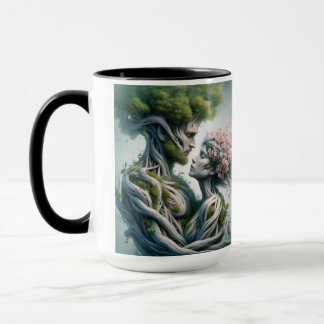 Mug fusão homem e natureza