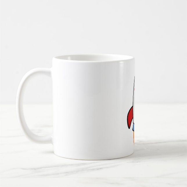 Mug Fusée Kawaii (Gauche)