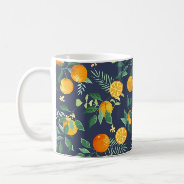 Mug Fusion d'agrumes : Oranges à l'air tropical (Gauche)