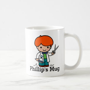 Mug Futur Barbier / Coiffeur Garçon avec ciseaux