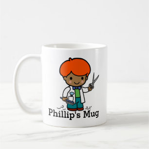 Mug Futur Barbier / Coiffeur Garçon avec ciseaux
