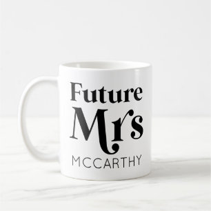 Mug Futur Madame Custom Nom Mariée Pour Devenir Fiancé