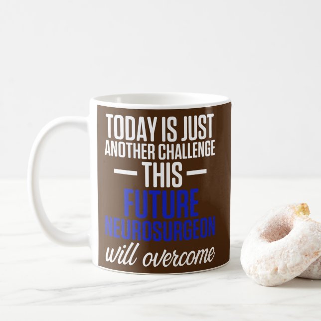 Mug Futur neurochirurgien Neurologie Défi Neuro (Avec donut)