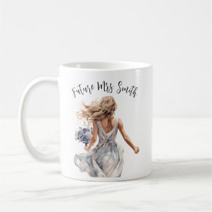 Mug Future Mme Beautiful mariée aquarelle art