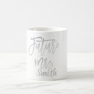 Mug FUTURE Mme Silver Nom de jeune fille personnalisé 