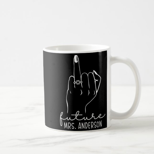 Mug Future Mrs. Anderson New Bridal To Be Fiance Bache (Droite)