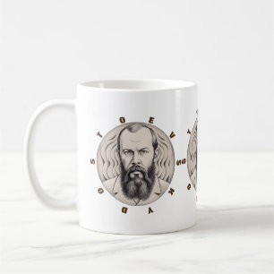 Mug Fyodor Dostoevsky Portrait autocollant cadeau