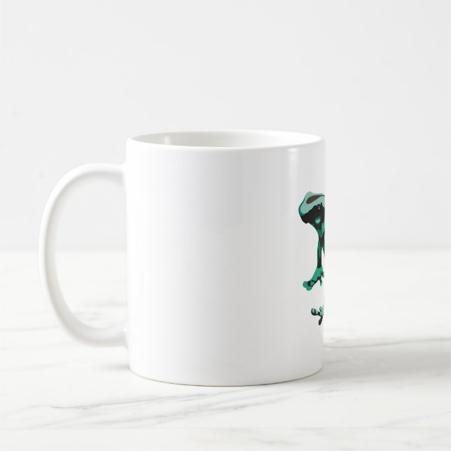Mug G est pour la grenouille à poison vert et noir (Gauche)