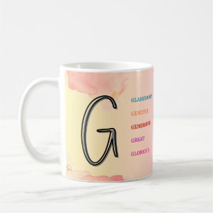 Mug "G" initial (11oz)