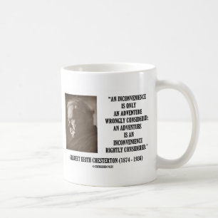Mug G.K. Chesterton - Inconvénients Aventure considéré