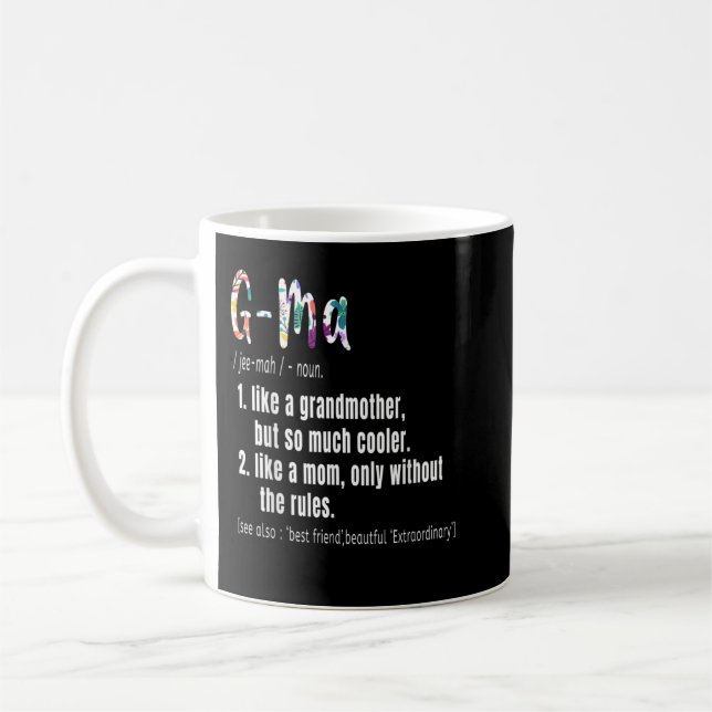 Mug G-Ma Définition Fête des mères et cadeau d'anniver (Gauche)