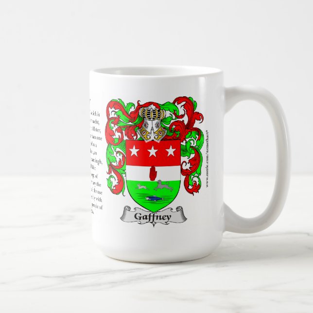 Mug Gaffney, l'origine, la signification et la crête (Droite)