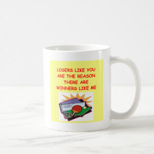Mug gagnants drôles et plaisanterie de perdants