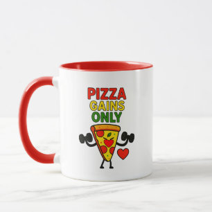 Mug Gains de pizza seulement - humoristique drôle