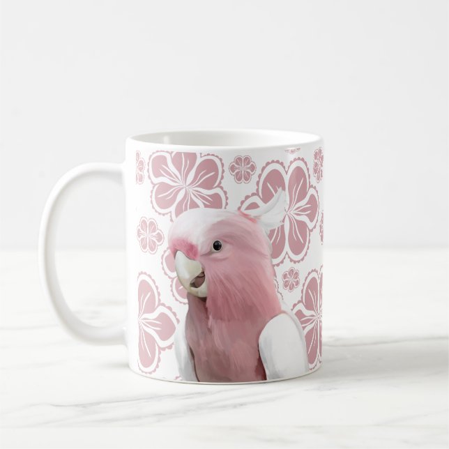 Mug Galah Cockatoo rose (Gauche)