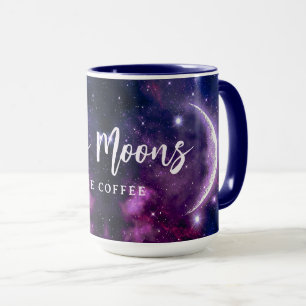 Mug Galaxie Violette Mystique Croissant de Lune Célest