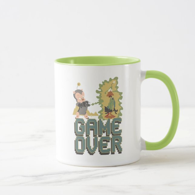 Mug "Game Over" Cadet de l'espace et Dodgers de canard (Droite)