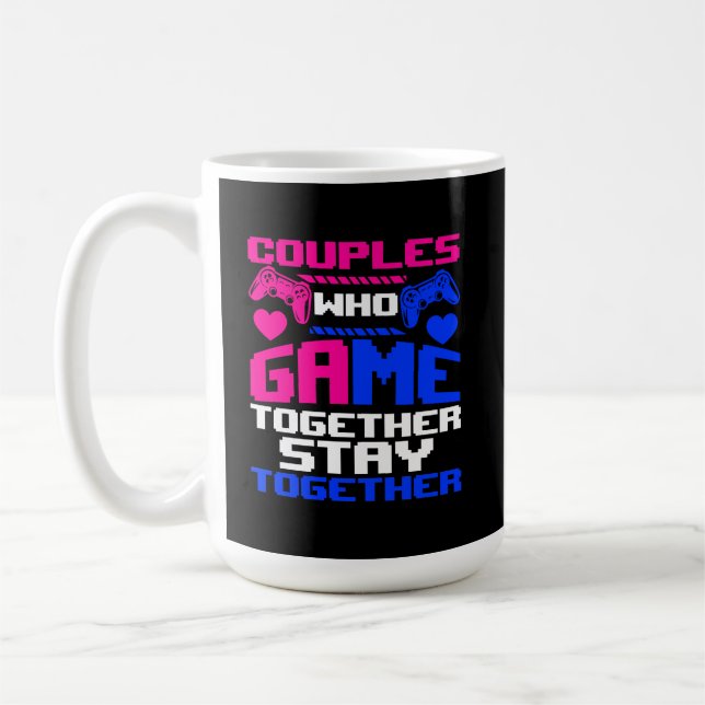 Mug Gamer Couples Vidéo Jeu Cadeau (Gauche)
