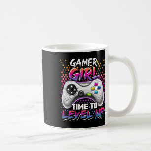 Mug Gamer Girer Temps De Niveau Up Vidéo Jeu Anniversa