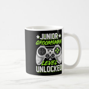 Mug Gamer Junior Garçon d'Honneur Niveau Débloqué Jeu 