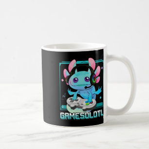 Mug Gamer Vidéo Axolotl Kawaii Pastel Goth mignon Anim