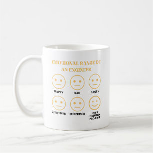 Mug Gamme Émotionnelle Drôle D'Un Ingénieur