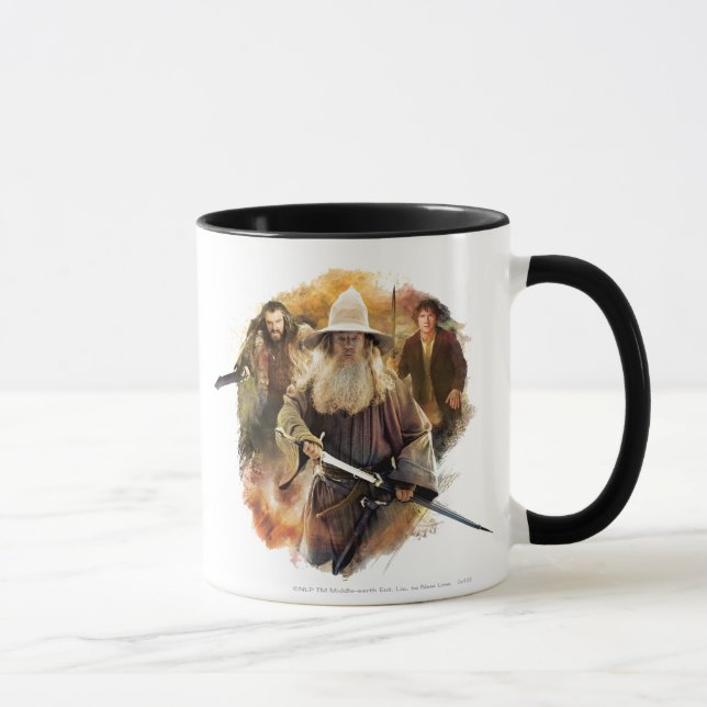 Mug Gandalf, THORIN OAKENSHIELD™ & BILBO BAGGINS™ (Droite)