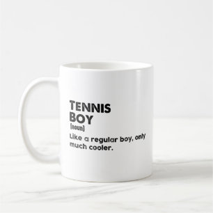 Mug Garçon de Tennis Définition Drôle Amateur de Tenni
