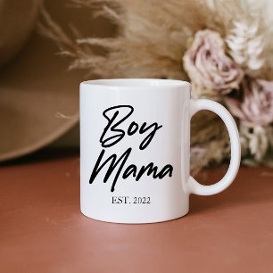 Mug Garçon Mama Custom Est. Année Mini maman maman mam
