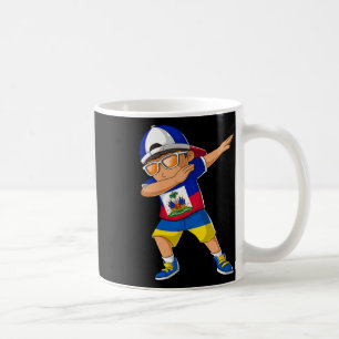 Mug Garçon moitié haïtien moitié ukrainien Drapeau Haï