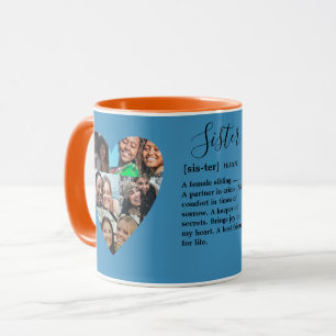 Mug Garde-collection de photos de Soeur moderne
