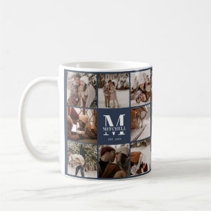 Mug Garde-collection photo bleu marine moderne