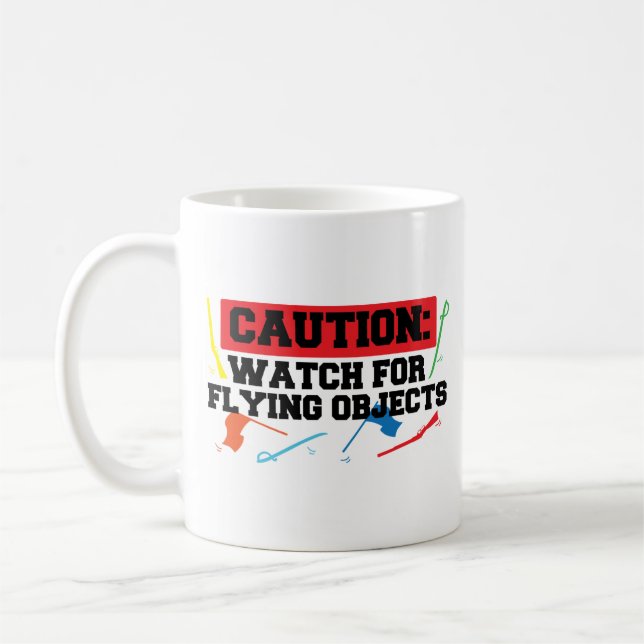 Mug Garde Couleur d'hiver Attention pour vol (Gauche)