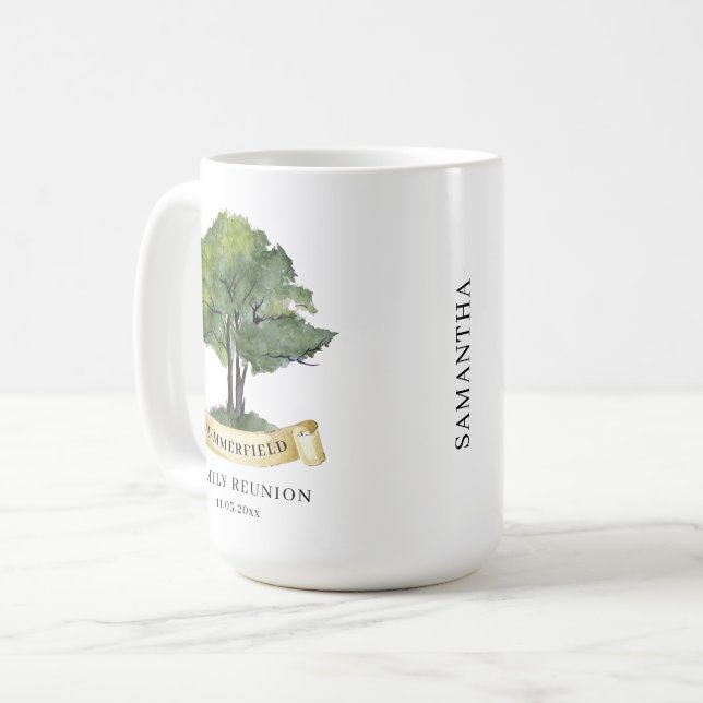 Mug Garde d'arbre des cousins de réunion familiale per (Devant gauche)
